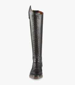 Premier Equine Maurizia Ladies Lace Front Tall Leather Riding Boots Black -Equestrian Riding Clothing Store Maurizia Ladies Lace Front Tall Boot Black Back 6