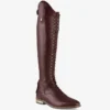 Premier Equine Maurizia Ladies Lace Front Tall Leather Riding Boots Brown