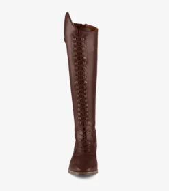 Premier Equine Maurizia Ladies Lace Front Tall Leather Riding Boots Brown -Equestrian Riding Clothing Store Maurizia Ladies Lace Front Tall Boot Brown2 6