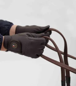 Premier Equine Metaro Ladies Riding Gloves Brown -Equestrian Riding Clothing Store Metaro Riding Gloves Brown 3