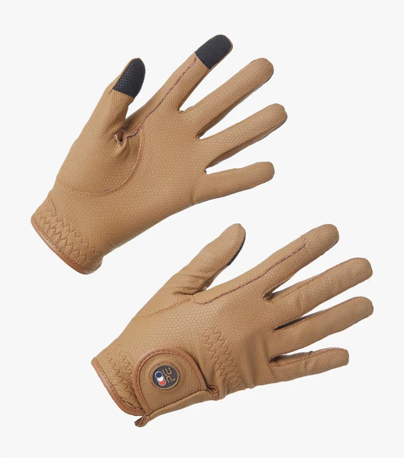 Premier Equine Metaro Ladies Riding Gloves Caramel 1 Premier Equine Metaro Ladies Riding Gloves Caramel