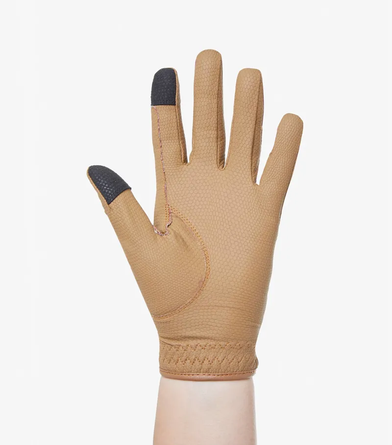 Premier Equine Metaro Ladies Riding Gloves Caramel 4 Premier Equine Metaro Ladies Riding Gloves Caramel - Image 4