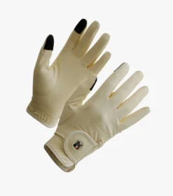 Premier Equine Metaro Ladies Riding Gloves Champagne