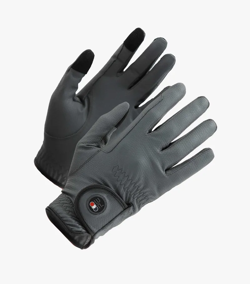 Premier Equine Metaro Ladies Riding Gloves Grey 1 Premier Equine Metaro Ladies Riding Gloves Grey