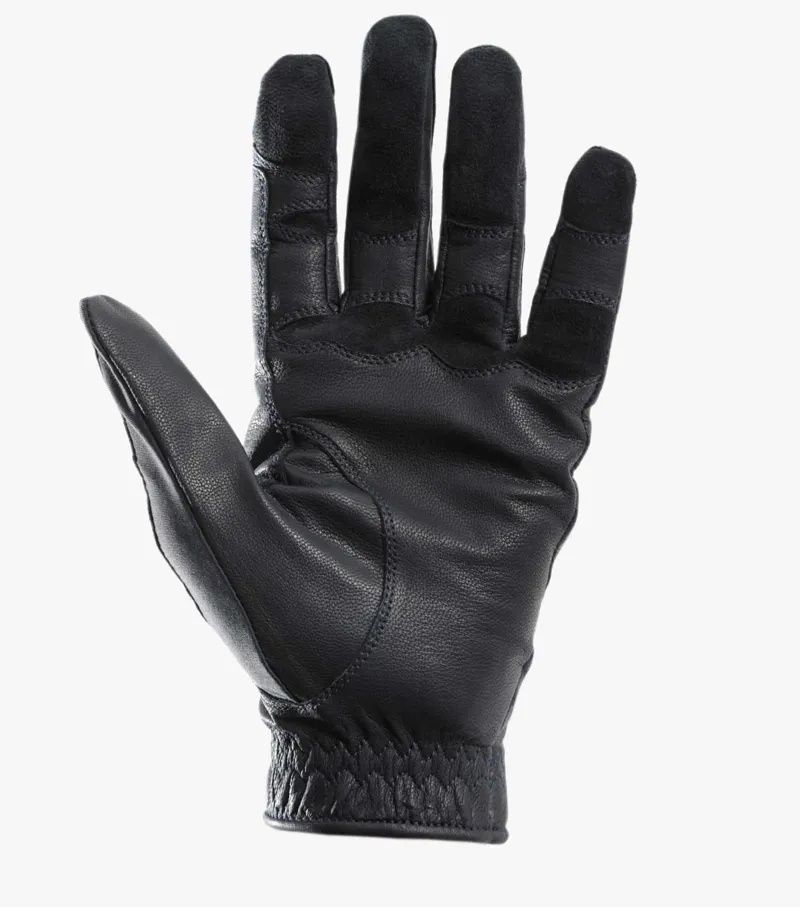 Premier Equine Mizar Ladies Leather Riding Gloves Navy 4 Premier Equine Mizar Ladies Leather Riding Gloves Navy - Image 4