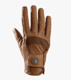 Premier Equine Mizar Ladies Leather Riding Gloves Tan -Equestrian Riding Clothing Store Mizar Leather Riding Gloves Tan 3