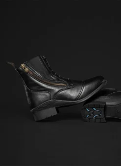 Mountain Horse Veganza Side Zip Paddock Boots Black -Equestrian Riding Clothing Store Mountain Horse Veganza Side Zip Paddock Jodhpur Boots 2