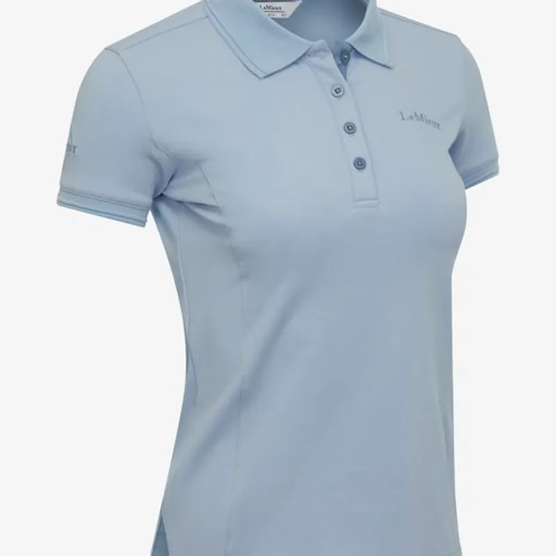 LeMieux Polo Shirt Mist 3 LeMieux Polo Shirt Mist - Image 3