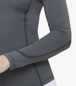 Premier Equine Ombretta Ladies Technical Riding Top Anthracite Grey -Equestrian Riding Clothing Store Ombretta Ladies Technical Riding Top Antracite Grey 5