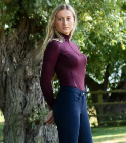 Premier Equine Ombretta Ladies Technical Riding Top Wine -Equestrian Riding Clothing Store Ombretta Ladies Technical Riding Top Wine 7