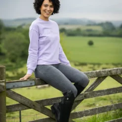 LeMieux Chloe Crew Neck Sweat Shirt Wisteria -Equestrian Riding Clothing Store PFi18oRg
