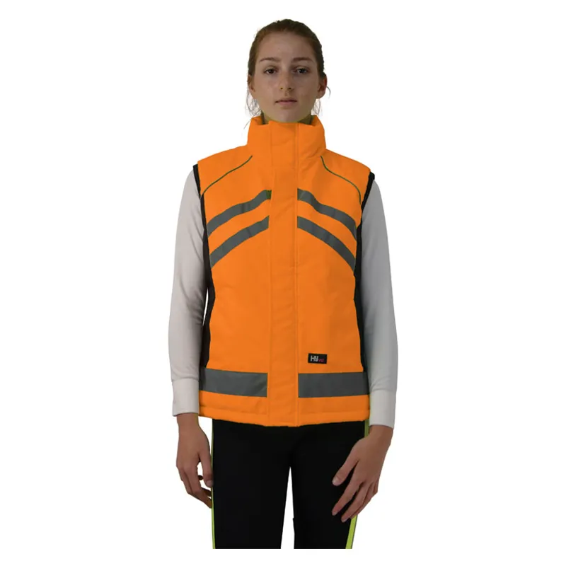 Hy Viz Padded Ladies Gilet In Orange 1 Hy Viz Padded Ladies Gilet In Orange