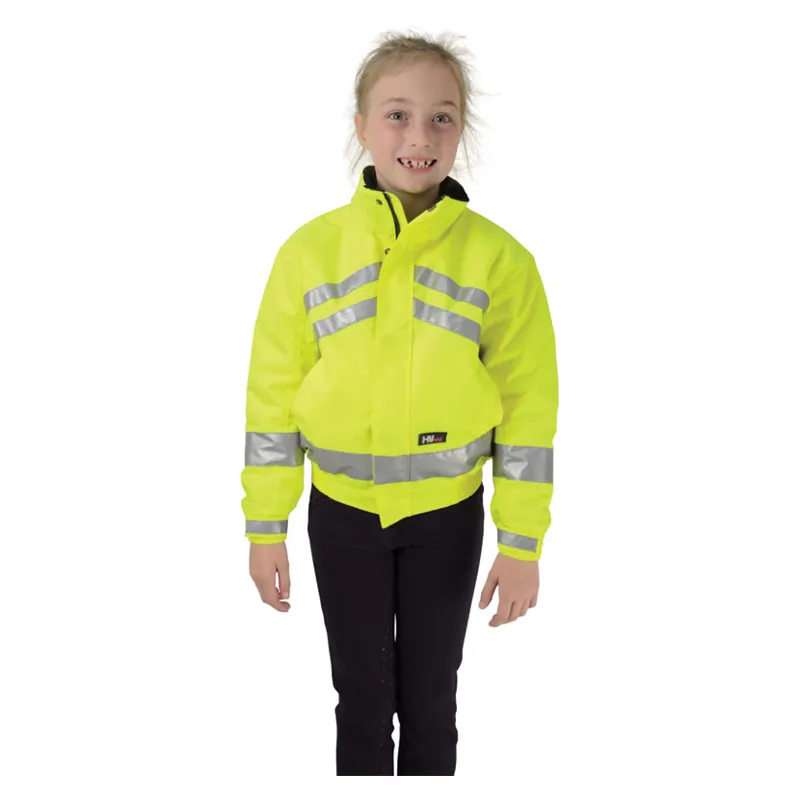 Hy Viz Reflective Waterproof Children's Blouson In Yellow 1 Hy Viz Reflective Waterproof Children's Blouson In Yellow