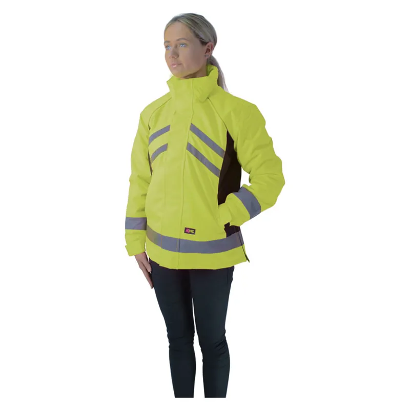 Hy Viz Waterproof Riding Jacket In Yellow/Black 1 Hy Viz Waterproof Riding Jacket In Yellow/Black