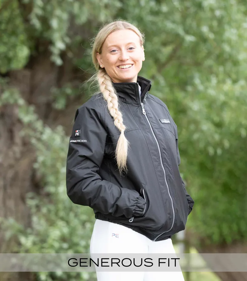 Premier Equine Pro Rider Unisex Waterproof Riding Jacket Black 2 Premier Equine Pro Rider Unisex Waterproof Riding Jacket Black - Image 2