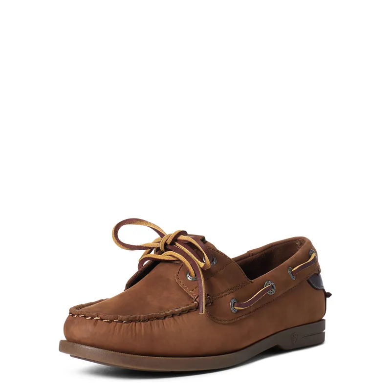 Ariat Antigua Women's Boat Shoe Walnut 1 Ariat Antigua Women's Boat Shoe Walnut