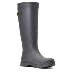 Ariat Women's Kelmarsh Rubber Boot Grey -Equestrian Riding Clothing Store S22 WMS ENGL 10040415 medial