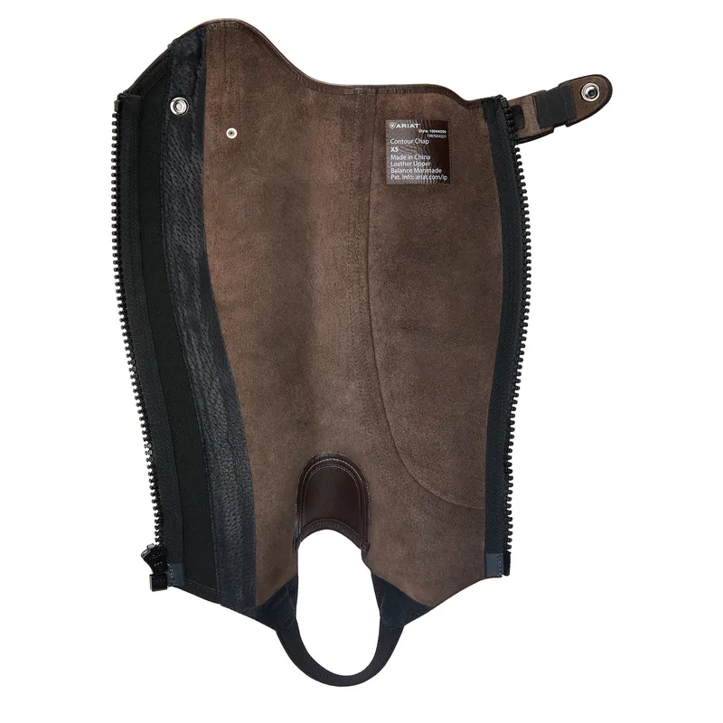 Ariat Unisex Heritage Contour Half Chap Light Brown 3 Ariat Unisex Heritage Contour Half Chap Light Brown - Image 3