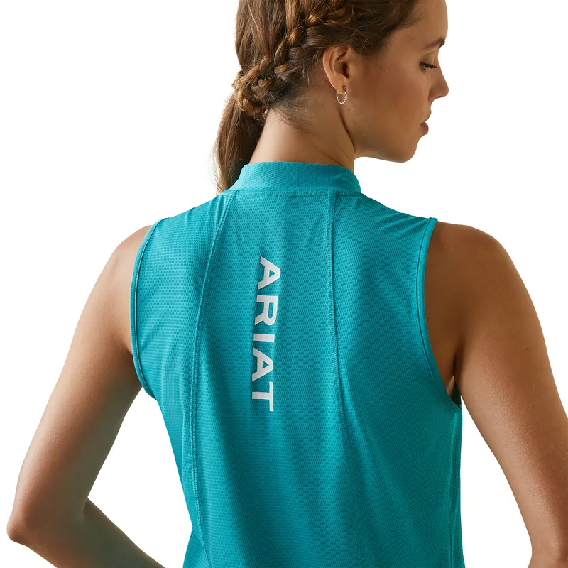 Ariat Women's Hailey 1/4 Zip Baselayer Viridian Green 5 Ariat Women's Hailey 1/4 Zip Baselayer Viridian Green - Image 5