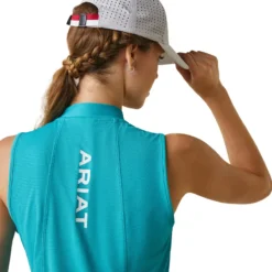 Ariat Women's Hailey 1/4 Zip Baselayer Viridian Green 12 Ariat Women's Hailey 1/4 Zip Baselayer Viridian Green -Equestrian Riding Clothing Store S23 WMS ENGL 10043375 detail04