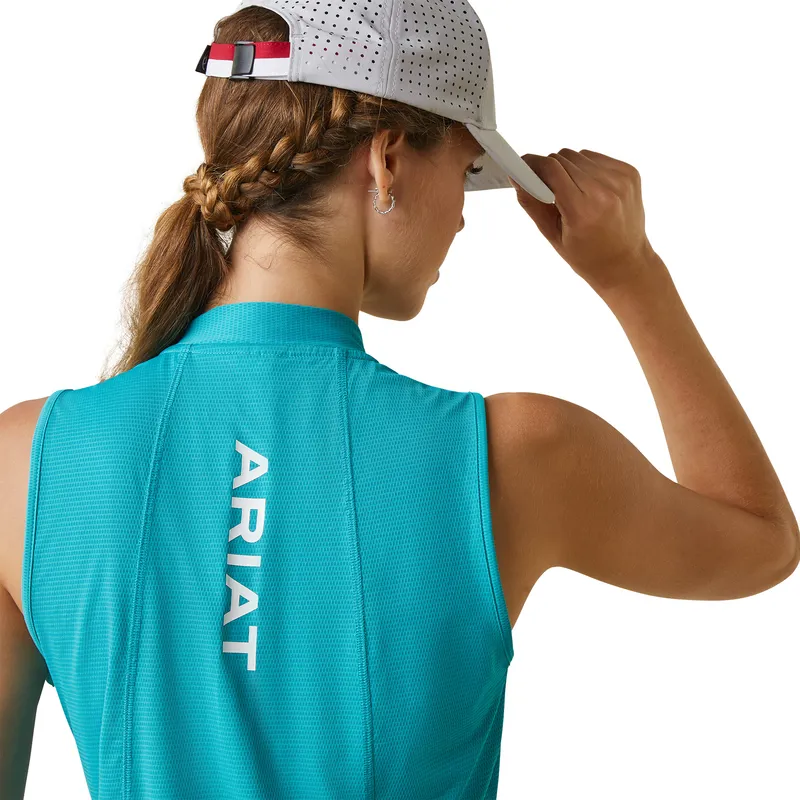 Ariat Women's Hailey 1/4 Zip Baselayer Viridian Green 6 Ariat Women's Hailey 1/4 Zip Baselayer Viridian Green - Image 6