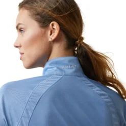 Ariat Women's Sunstopper 2.0 1/4 Zip Baselayer Ashleigh Blue 12 Ariat Women's Sunstopper 2.0 1/4 Zip Baselayer Ashleigh Blue -Equestrian Riding Clothing Store S23 WMS ENGL 10043600 detail04