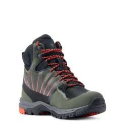 Ariat WMS Skyline Solaris Waterproof Boot Forest/Orange -Equestrian Riding Clothing Store S23 WMS WEST 10044552 medial