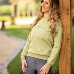 LeMieux Chloe Crew Neck Sweat Shirt Moss 10 LeMieux Chloe Crew Neck Sweat Shirt Moss -Equestrian Riding Clothing Store S7nOt7nk