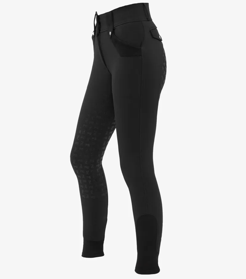 Premier Equine Torino Ladies Full Seat Gel Riding Breeches Black 2 Premier Equine Torino Ladies Full Seat Gel Riding Breeches Black - Image 2