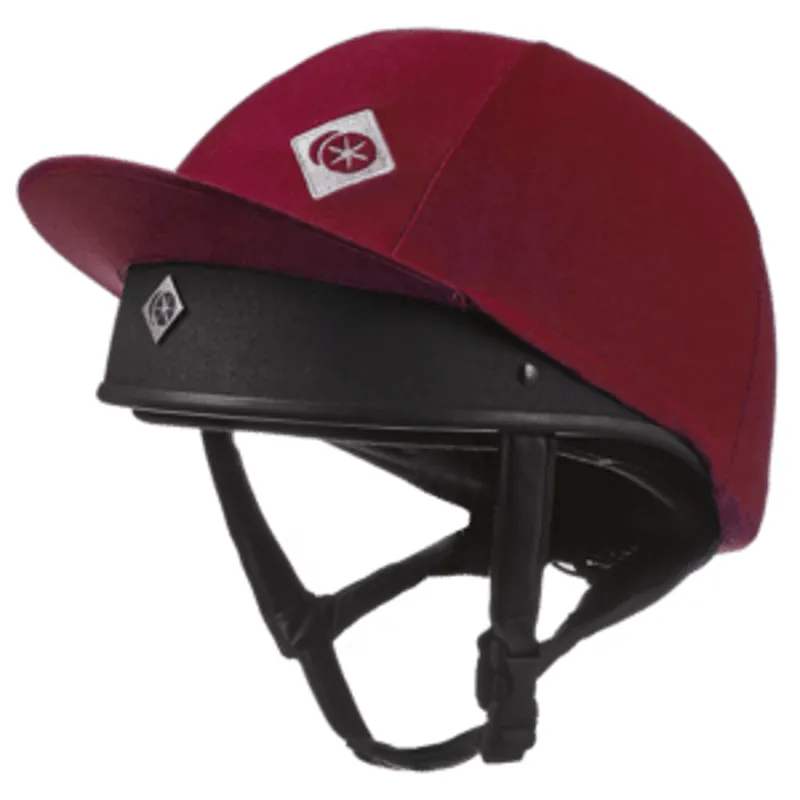 Charles Owen Taditional Non Vented Hat Silk - Maroon 1 Charles Owen Taditional Non Vented Hat Silk - Maroon