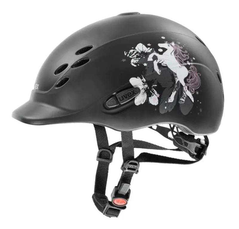 Uvex Onyxx Little Pony Riding Helmet Black Mat 1 Uvex Onyxx Little Pony Riding Helmet Black Mat