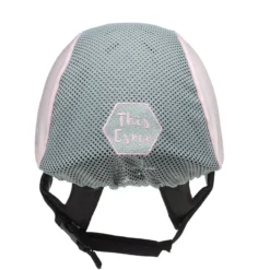 Charles Owen This Esme Ventilated Silk - Baby Pink 5 Charles Owen This Esme Ventilated Silk - Baby Pink -Equestrian Riding Clothing Store Ventilated Pink Back 1
