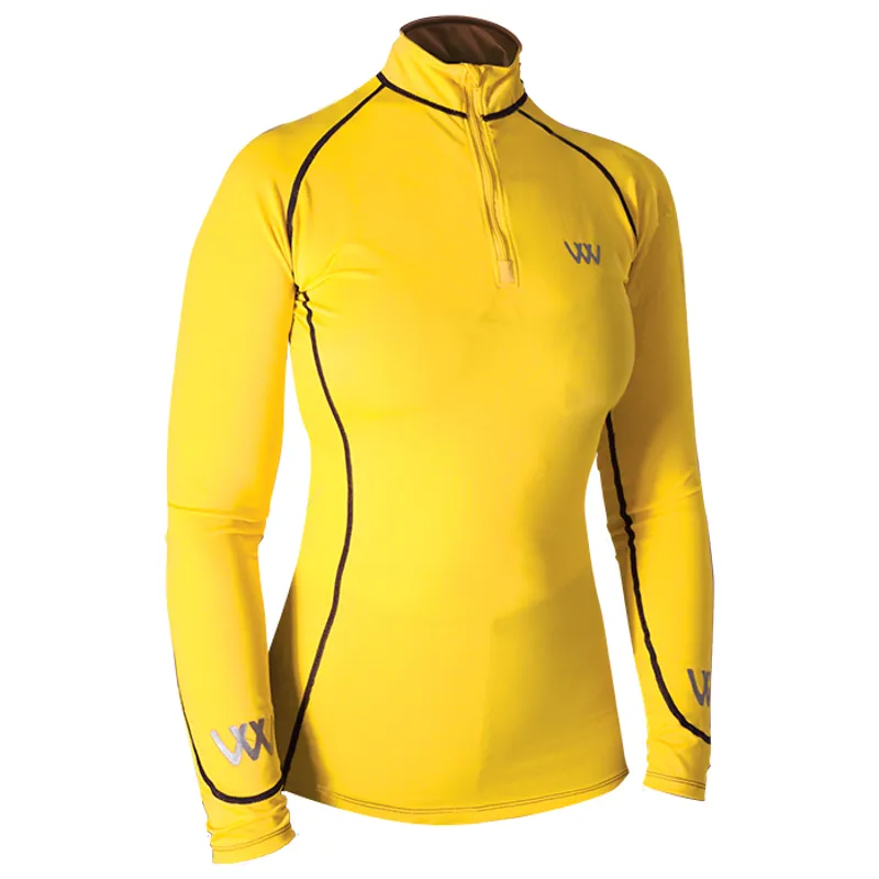 Woof Wear Performance Riding Shirt - Yellow 1 Woof Wear Performance Riding Shirt - Yellow