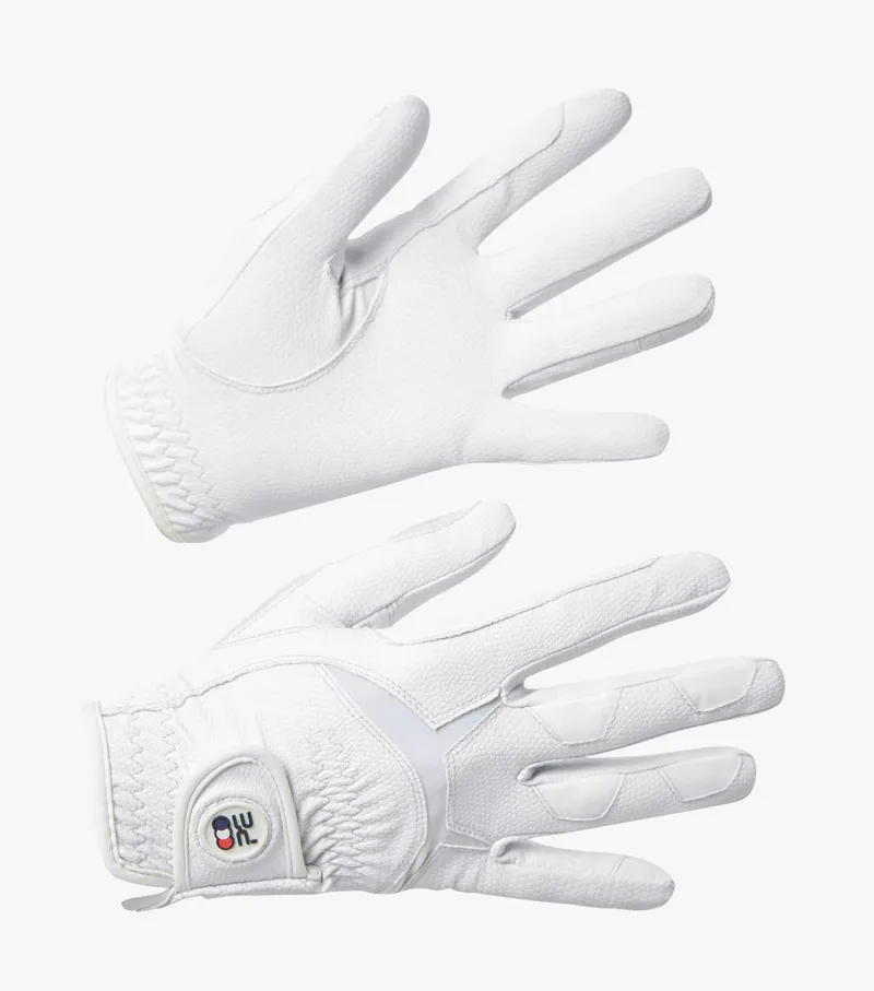 Premier Equine Windsor Junior Riding Gloves White 1 Premier Equine Windsor Junior Riding Gloves White