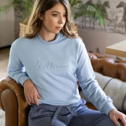 LeMieux Chloe Crew Neck Sweat Shirt Mist -Equestrian Riding Clothing Store YDhNQ07Q