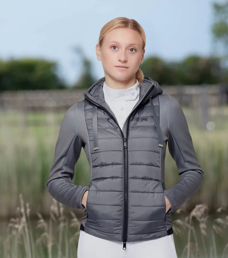 Premier Equine Arion Ladies Riding Jacket With Hood Anthracite 2 Premier Equine Arion Ladies Riding Jacket With Hood Anthracite - Image 2