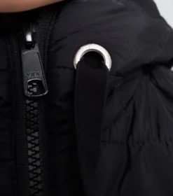 Premier Equine Arion Ladies Riding Jacket With Hood Black -Equestrian Riding Clothing Store arion ladies mid layer jacket black 4