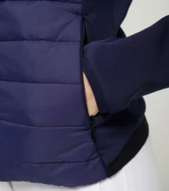 Premier Equine Arion Ladies Riding Jacket With Hood Navy -Equestrian Riding Clothing Store arion ladies mid layer jacket navy 6