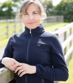 Premier Equine Ascendo Microfleece Riding Top Navy