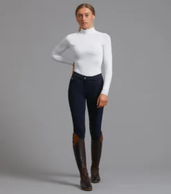 Premier Equine Cassa Ladies Full Seat Gel Riding Breeches - Navy