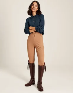 Joules Women's Mia Collared Pointelle Jumper - French Navy -Equestrian Riding Clothing Store cdn.joules 145