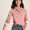 Joules Women's Mia Collared Pointelle Jumper - Pink