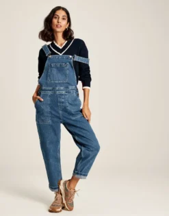 Joules Women's Dawson V-Neck Cricket Jumper - Navy Crème -Equestrian Riding Clothing Store cdn.joules 164