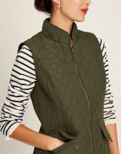 Joules Women's Minx Quilted Gilet - Heritage Green -Equestrian Riding Clothing Store cdn.joules 174