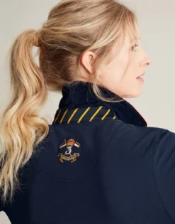 Joules Women's Ashley Long Sleeved Polo - French Navy -Equestrian Riding Clothing Store cdn.joules 185
