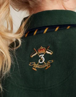 Joules Women's Ashley Long Sleeved Polo - Green -Equestrian Riding Clothing Store cdn.joules 208