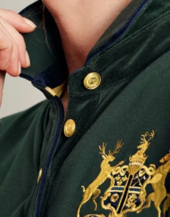 Joules Women's Ashley Long Sleeved Polo - Green -Equestrian Riding Clothing Store cdn.joules 210