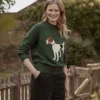 Joules Women's Margot Intarsia Jumper - Heritage Green