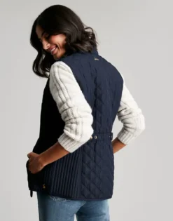 Joules Minx Quilted Gilet - Marine Navy -Equestrian Riding Clothing Store cdn.joules 52