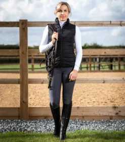 Premier Equine Dante Ladies Gilet Black -Equestrian Riding Clothing Store dante ladies gilet black 2 2